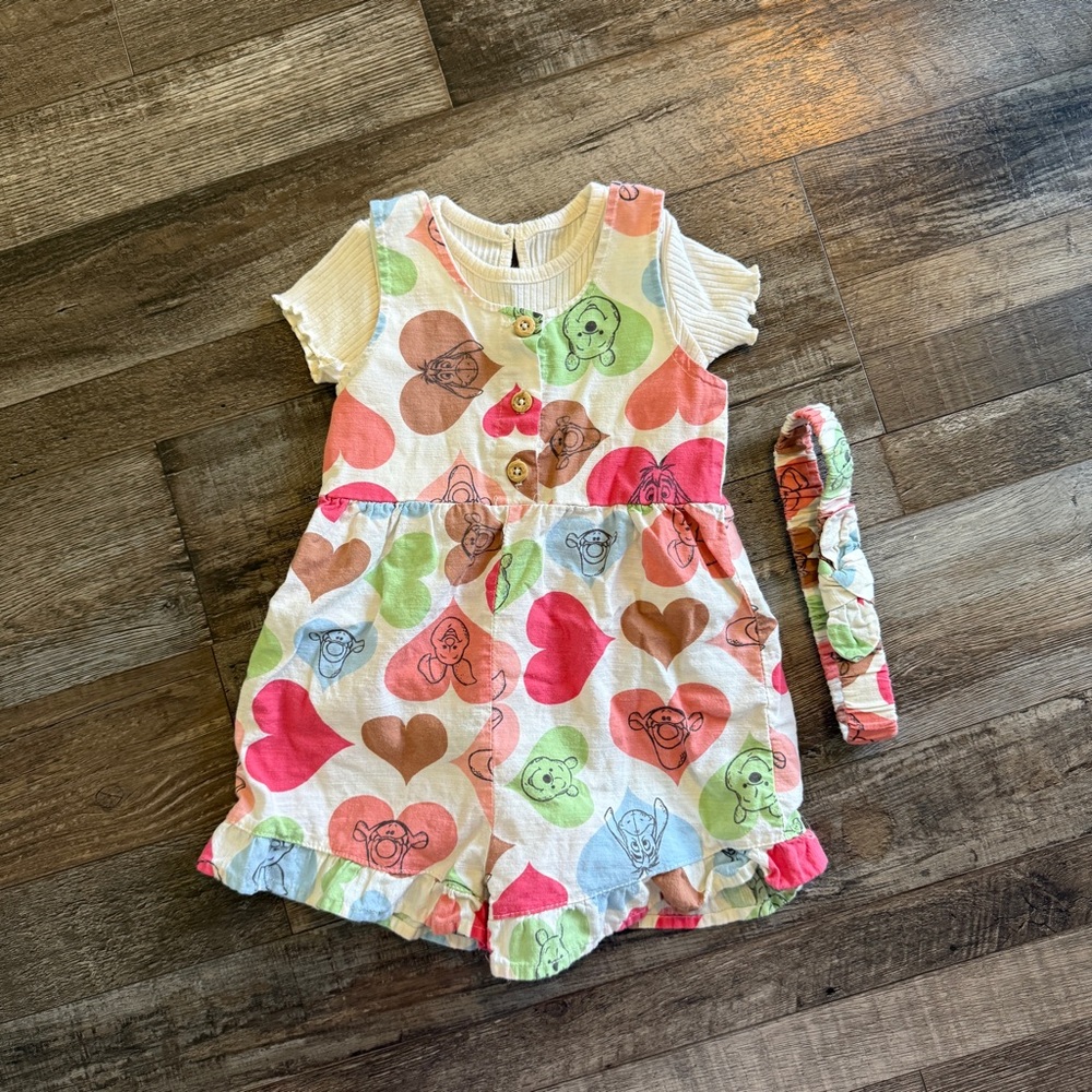 Size 12-18 Months Winnie the Pooh 3 Piece Romper